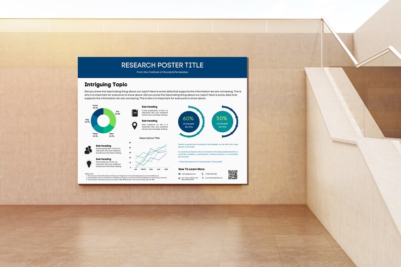 Scientific Poster Template Research Poster 48x36 Standard Size Etsy Scientific Poster Template Research Poster 48x36 Standard Size Etsy