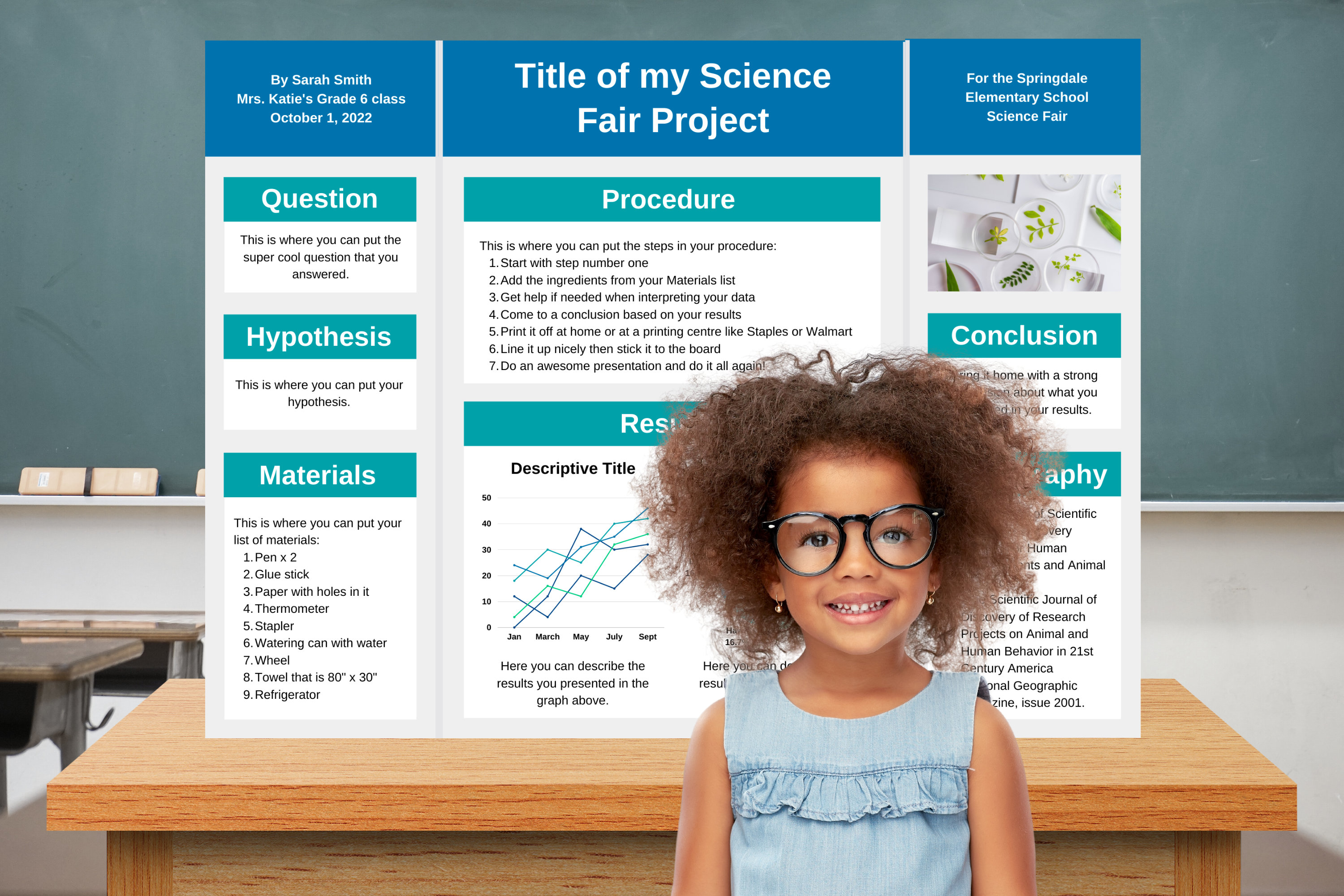 Science Fair Poster Board Template Science Fair Poster Board Template