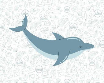 Delfinkakform - STL-nedladdning - Ocean Baby-kollektionen