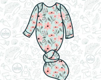 Knotted Onesie Cookie Cutter - STL Download - Baby Collection