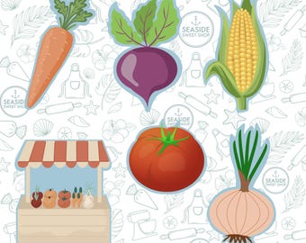 Vegetables - "Home Grown" Cookie Cutter Collection - STL Download