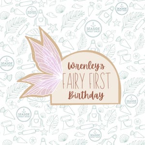 Fairy Birthday - Arch with Wings - Cookie Cutter