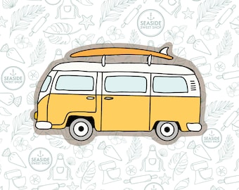 Surfer Van Cookie Cutter STL para download
