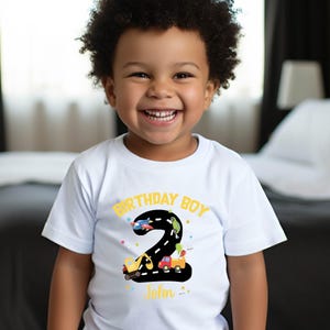 Transportation Birthday Shirt, Things that Go Vehicle Party, Planes Trains Automobiles, 2nd Birthday Birthday Personalized Shirt