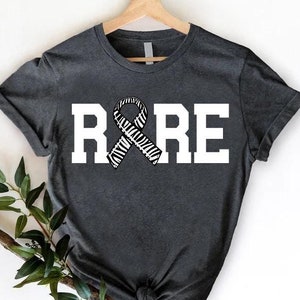 Zebra Ribbon Shirt, Rare Disease Awareness Tee, EDS Gift