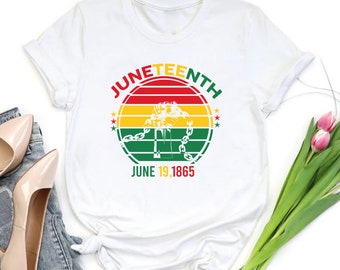 Juneteenth 1865 T-Shirt,Celebrate Freedom Gift Tee, Black History Shirt