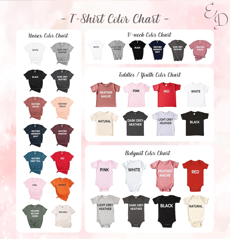 a poster with a bunch of different shirts on it