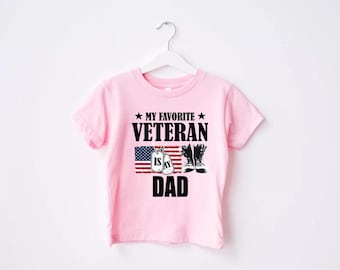 Proud Military Kid Shirt, Veteran Family Toddler Tee, Patriotic Kids Gift