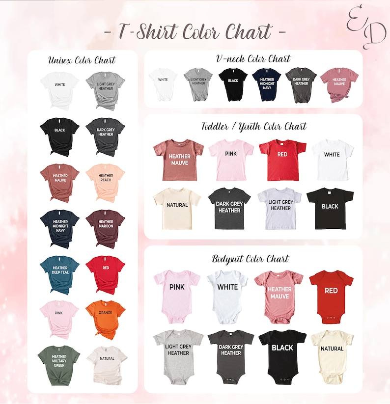 a poster with a bunch of different shirts on it