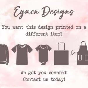 a pink and white background with a picture of a t - shirt and apron