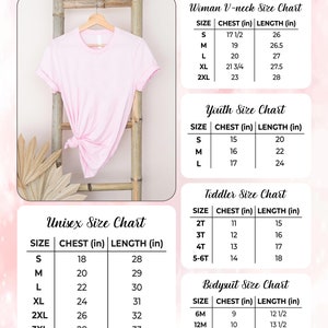 a women's shirt size chart with measurements