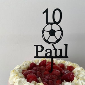 Cake-Topper, Fußball, personalisiert, Geburtstag, Party