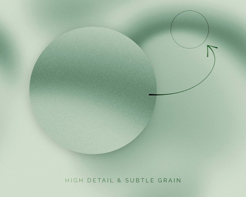 Set of 12 Seamless Grainy Gradients Pack | Sage Green Aesthetic ...