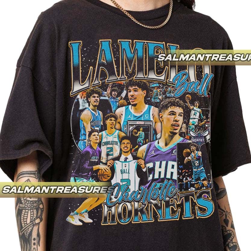 Lamelo Ball Melo Ball Charlotte Hornets Basketball 90s T-Shirt, hoodie,  sweater, long sleeve and tank top