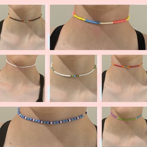Beachy Seed Bead Choker