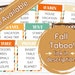 Fall Mad Libs Printable Fill in the Blank Party Game Kid's Mad Libs ...