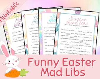 Easter Mad Libs | Printable Fill In The Blank | Party Game | Kid's Mad Libs | Camping Game | Kid's Activity | Family Game | Funny Stories