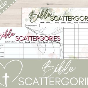 Bible Scattergories Printable Scattergories List Bible Game Youth Group ...