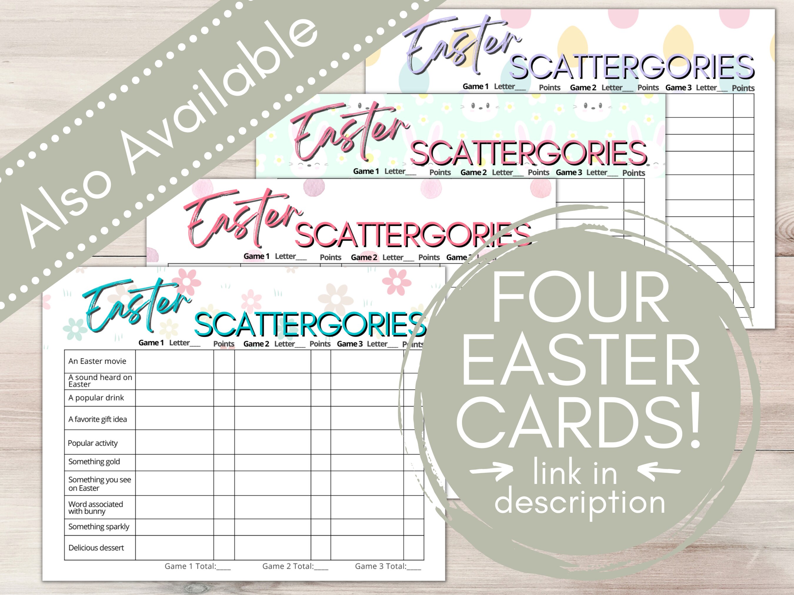 Bible Scattergories Printable Scattergories List Bible Game Youth Group ...
