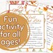 Fall Mad Libs | Printable Fill in the Blank | Party Game | Kid's Mad ...