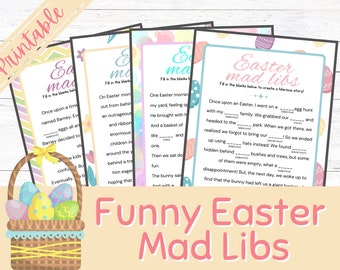 Easter Mad Libs | Printable Fill In The Blank | Party Game | Kid's Mad Libs | Camping Game | Kid's Activity | Family Game | Funny Stories