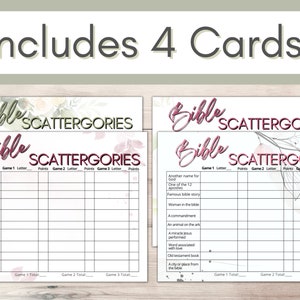 Bible Scattergories Printable Scattergories List Bible Game Youth Group ...