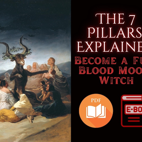 How To Become A FULL Blood Moon Witch - The 7 Pillars Explained (PDF EBOOK)