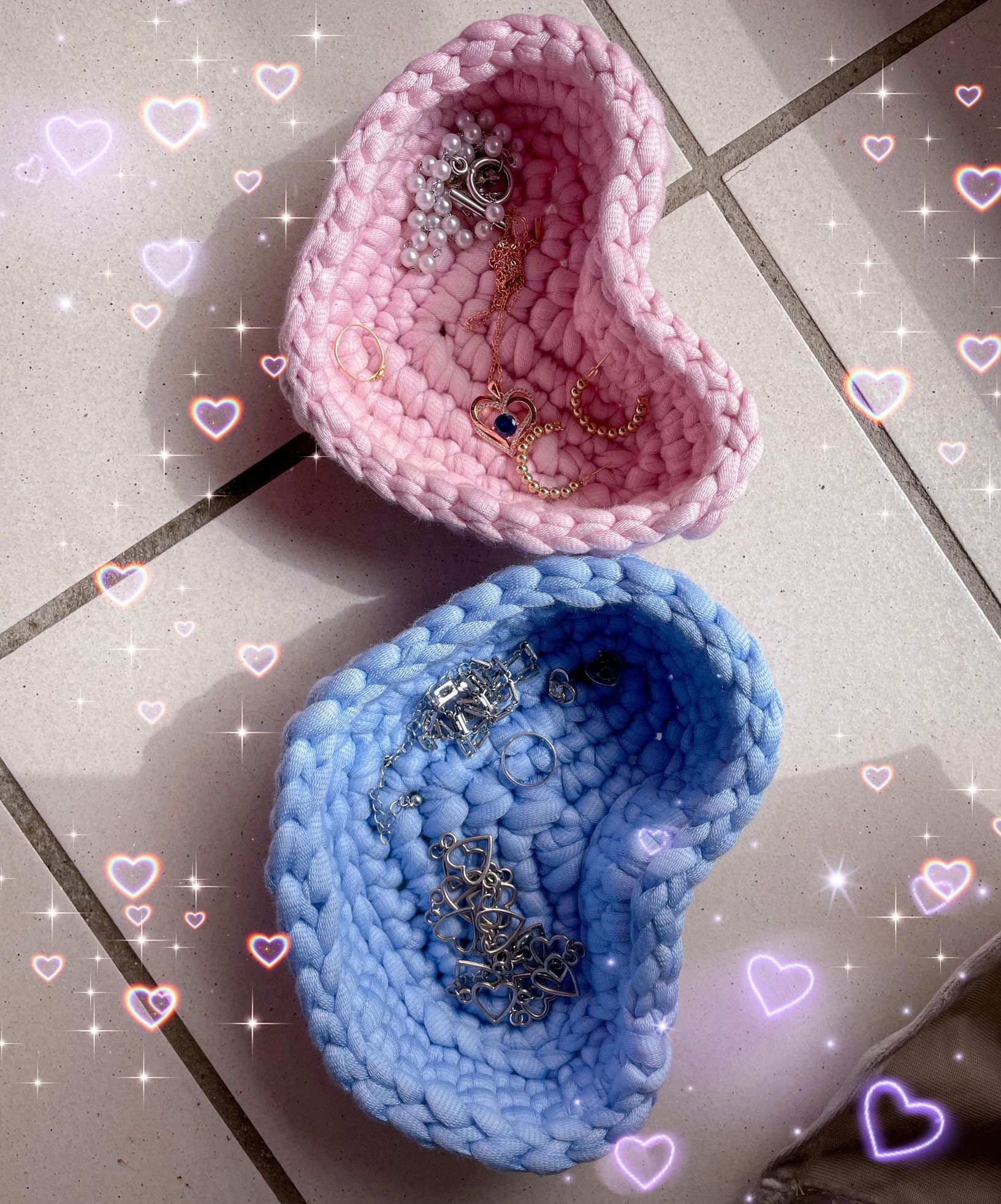 Plateau A Bijoux en Forme de Cœur/Petite Corbeille Cœur