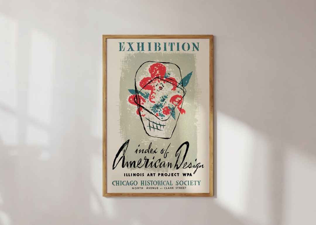 Vintage Art Museum Exhibition Poster in Sizes 12x18 16x24 Vintage Reproduction Etsy