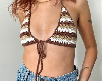 PATTERN Vera Bikini Top - Crochet Triangle Bikini Top PDF English