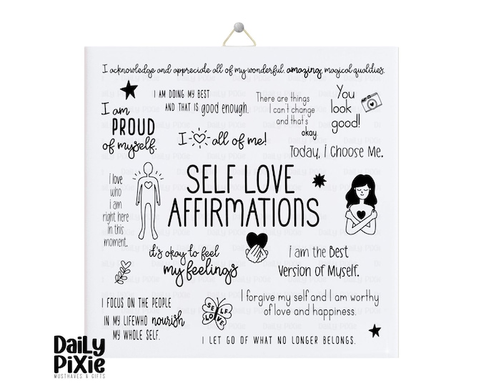 Self Love Tile Art – The Perfect Daily Reminder for Inner Strength!