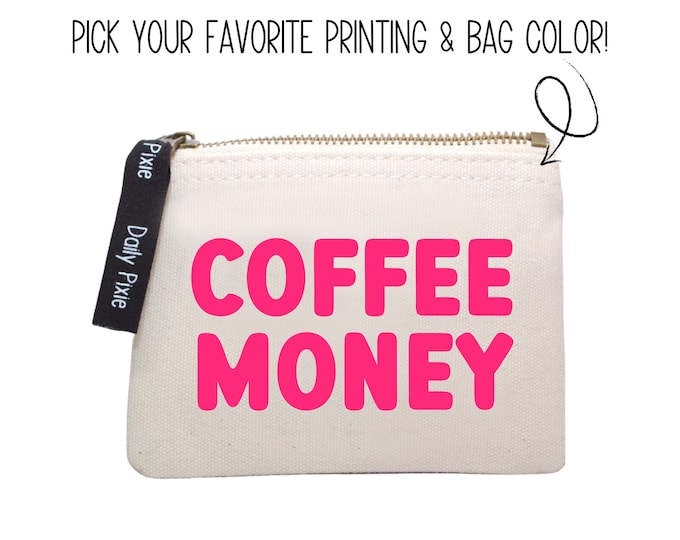 Keep Your Money Brewing: Quirky Coffee Coin Bag for Loose Change