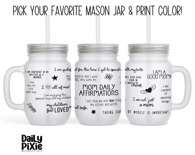 Supermom Mason Jar - Daily Affirmations to Power Your Day