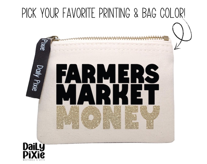 Coin bag - Farmers Market Money: Stay Organized in Style with this Must-Have Accessory!