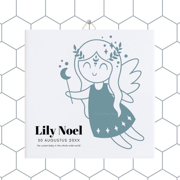 Starry Nights: Custom Birth Horoscope Tile for Stylish Baby Rooms