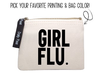 Fashionable Girl Flu Period Bag: The Stylish Solution for Carrying Your Period Essentials!