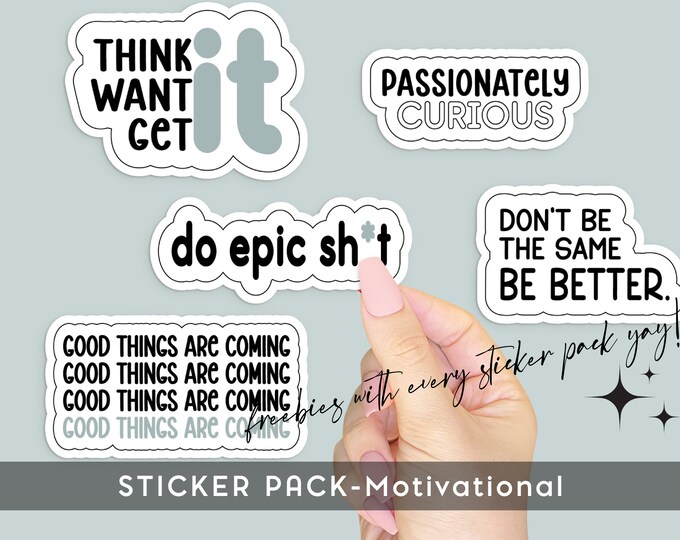 Sticker pack grappige bullet journal stickers