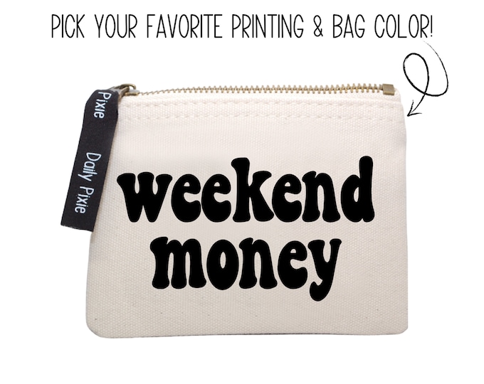 Stylish Coin Bag for Your Weekend Money Stash - Perfect Travel Companion!