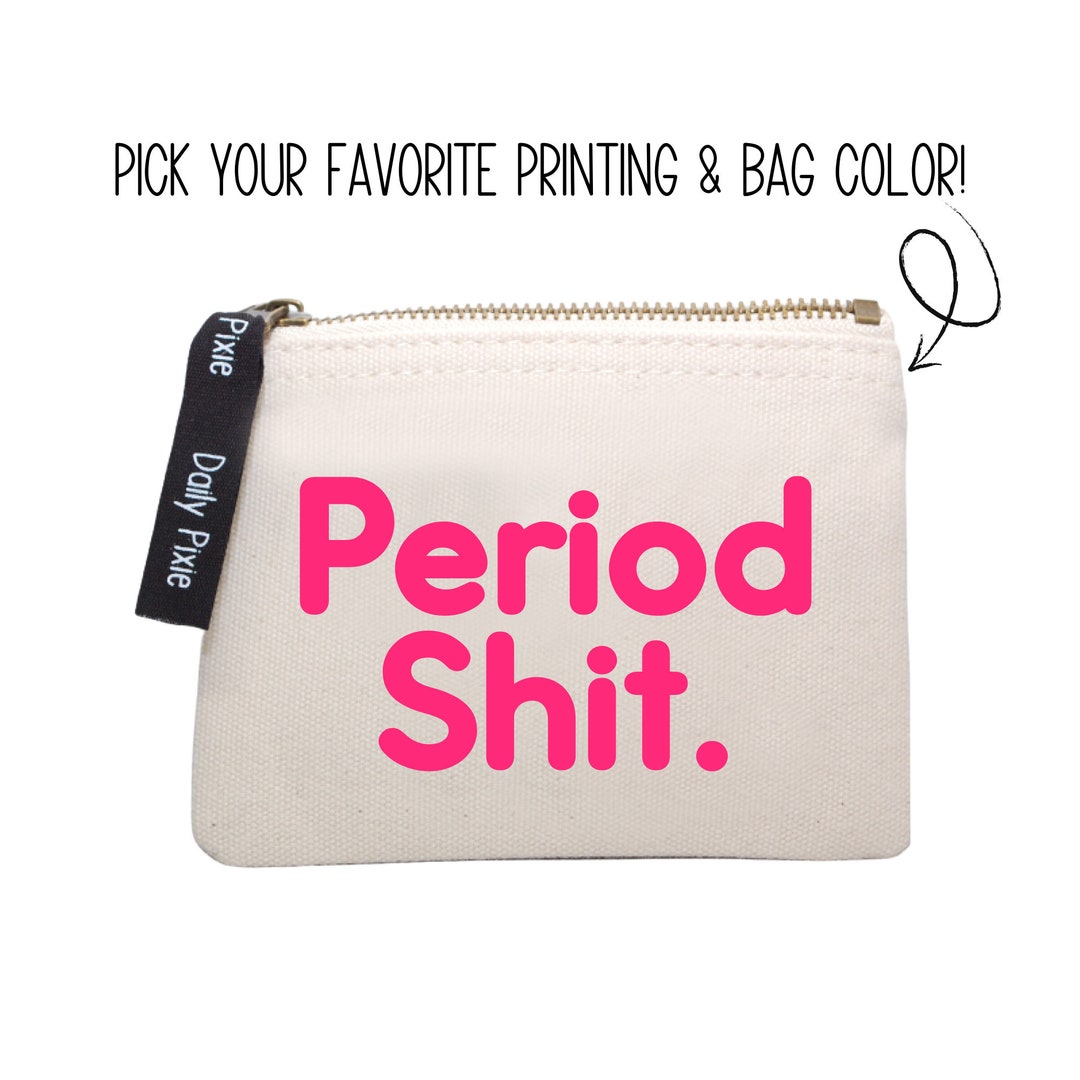 Period Bag Period Shit Neon Colors Period Pouch Tampon Holder First ...