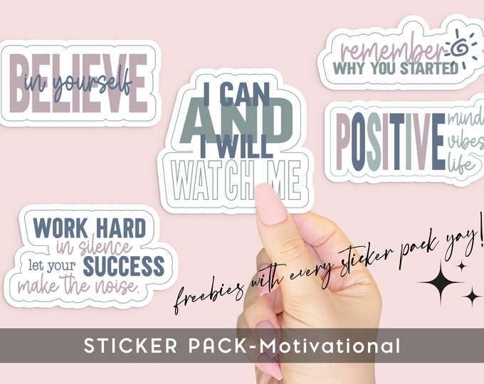 Sticker pack motivational quotes