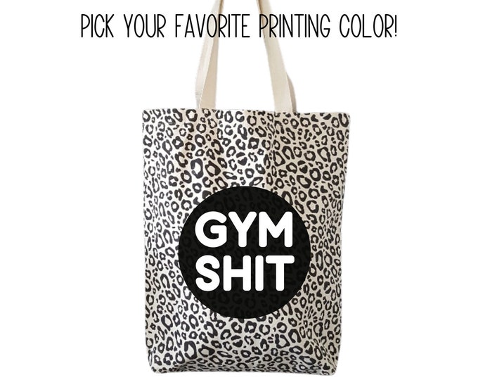 Streetwear Chic: 'Gym Shit' Tote Bag for Fitness Rebels
