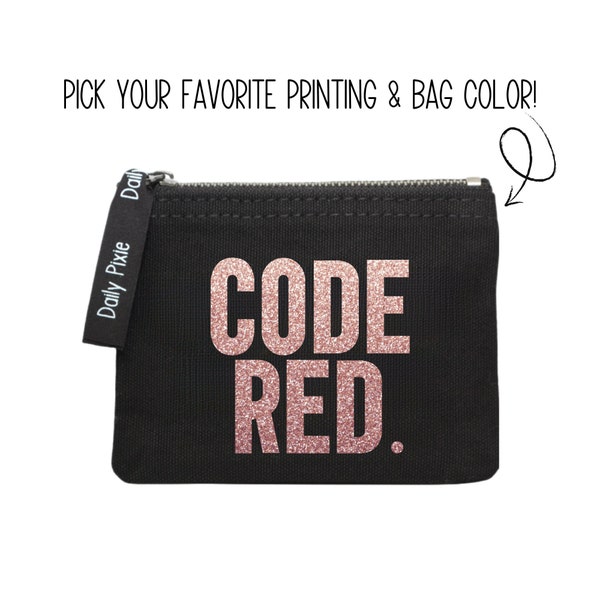 Sassy Chic Code Red Period Bag: Praktische Tasche für Tampons – bringen Sie Stil in Ihre monatliche Routine!