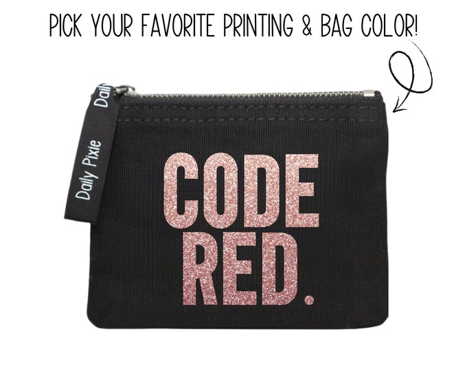 Sassy Chic Period bag Code Red: Your Monthly Mood Lifter - Tampon Stash in Style