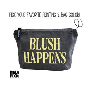 Astuccio Blush Happens: la tua trousse per il trucco in cotone riciclato