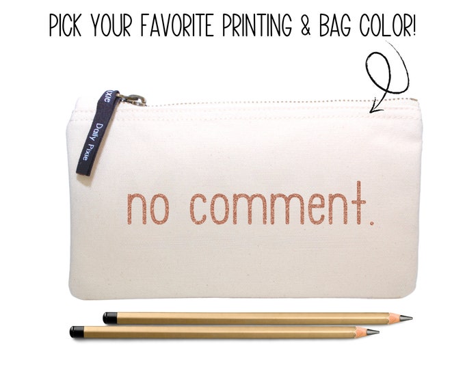 Chic Silence - 'No Comment' Pen Case for Trendy Babes!
