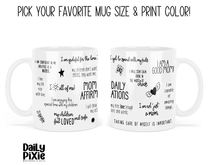 Positive Affirmation Mug for Moms – Start your day with a dose of self-love!