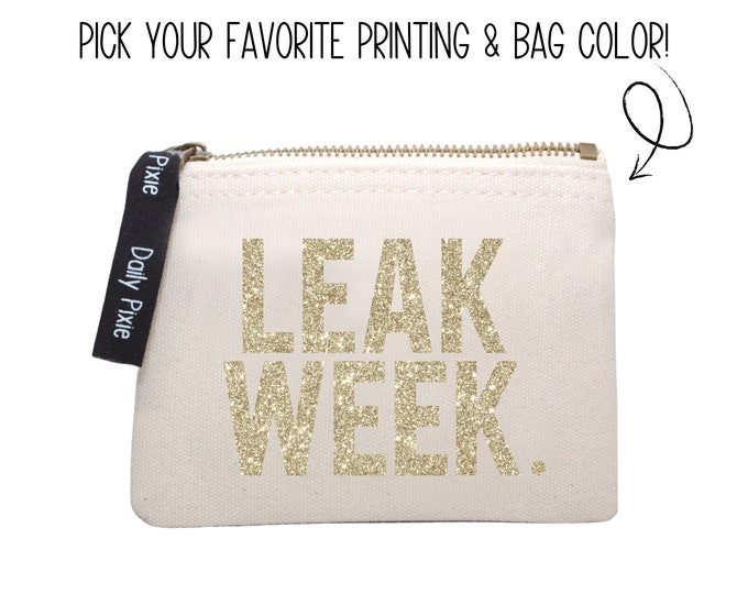 Tampon Period bag Leak Week: Storage with a Splash of Sass - A Giggly Necessity!