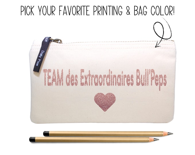 Stay Organized and Stylish with this Bull'Peps Pencil bag - Make a Statement!