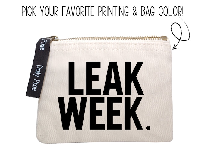 Tampon Period bag Leak Week: Storage with a Splash of Sass - A Giggly Necessity!