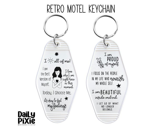 Empowering Self Love Keychain – Affirmations for Every Day!
